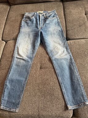 Denim Forum Women's Light Blue Straight-Leg Jeans